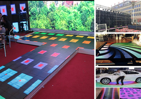 Prezzo buono HD P1.25 Outdoor Light Up Dance Floor, DJ Club Dance Floor Impermeabile con 1920Hz In linea