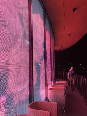Prezzo buono P2.5 schermo in vetro trasparente a colori, 3G WIFI muro video trasparente Luminosità 6000 in linea