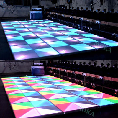 Prezzo buono Pavimento LED a colori P4.81mm per pista da ballo 500x500mm IP65 Impermeabile 3 anni di garanzia in linea