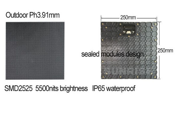 Prezzo buono Noleggio schermo LED P3.91 a colori per esterni, 4G, cabinet da 500mm x 500mm, 3840Hz, P1.25 COB in linea