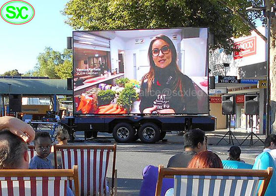 Prezzo buono Tabellone per le affissioni di Digital dell'esposizione principale supporto mobile del camion di pubblicità di HD P4 impermeabile in linea