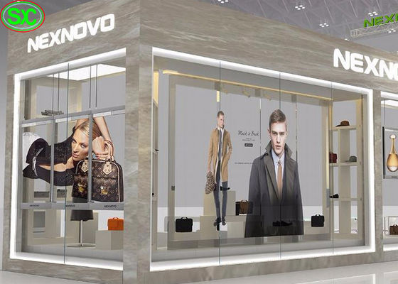 Prezzo buono Lo schermo trasparente MBI5124 IC di Digital LED della tenda locativa ha personalizzato la luminosità in linea