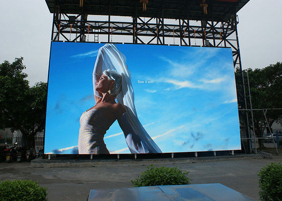 Noleggio schermo curvo fisso/noleggio Pubblicità P16 Outdoor LED Screen Video Wall Display Alta risoluzione