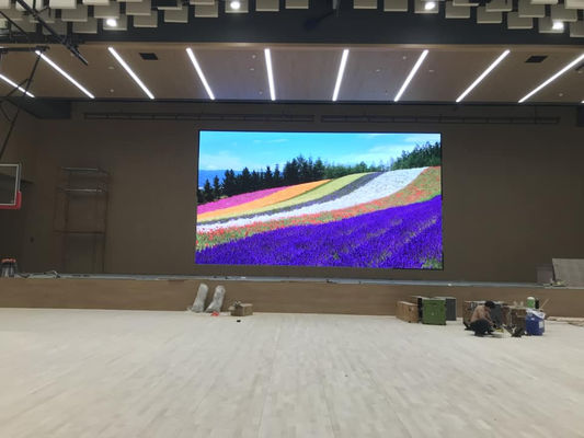 P2.5 interno 640*640mm Display LED pubblicitario a parete Servizio frontale, luminosità di 1000 nit