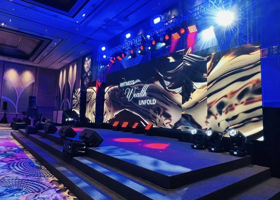 438Watt/m2 media di consumo affitto display LED con armadio in alluminio a fusione a stampa