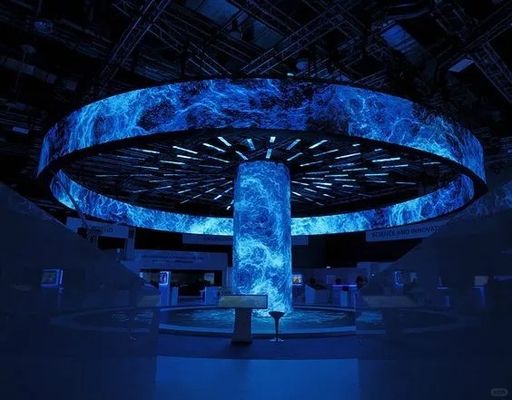 Prezzo buono Dimensioni personalizzate Gruppo di pellicole morbide Pubblicità Flessibile schermo a colori a LED 4mm Pixel Armadio in acciaio curvo in linea