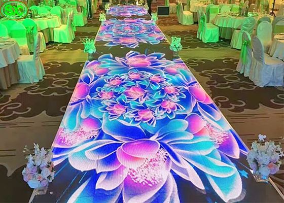 Prezzo buono P5 Video Outdoor Stage Rental, Wedding Dance Floor Lights HD 64*32 Risoluzione in linea