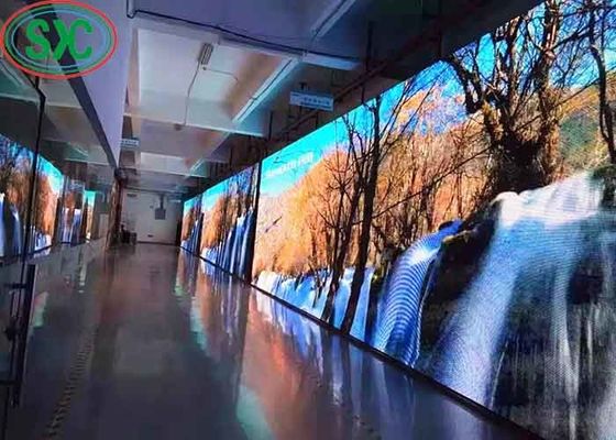 Prezzo buono SMD 3528 P6 Large RGB LED Die-Casting Aluminium Screen IP65 Long Life Indoor LED TV Wall in linea