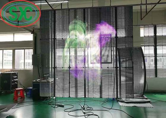 AC100-240V 60Hz Input Transparent LED Display Screen for Indoor Advertising Video Display Function 3-5 anni di garanzia