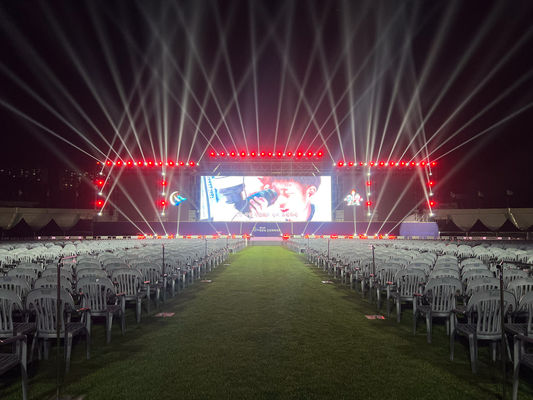 Lo schermo all'aperto di pubblicità dell'esposizione di LED P10 ha riparato l'installazione 1/2 Scam 8000mcd