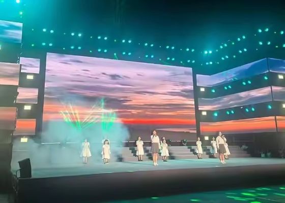 Prezzo buono Concert Stage Rental Die-Cast Aluminum Indoor Full-Color LED Display P5 HD Grande schermo Alta risoluzione in linea