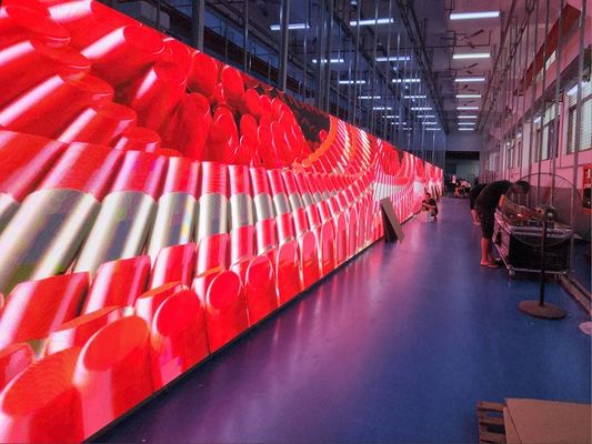 Display screen a noleggio conveniente con consumo medio di 438 Watt/m2 e dimensione del gabinetto di 640*640mm