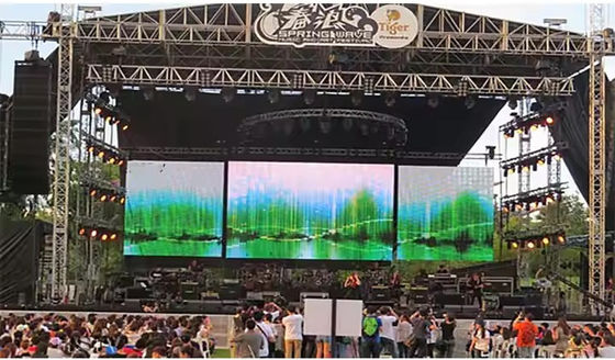 Pubblicità all'aperto Display LED RGB da 5 mm con luminosità di 5500Nits e temperatura di funzionamento di -12/50