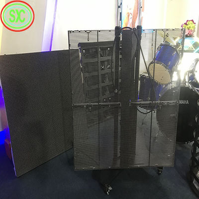 Metodo di guida Display LED trasparente Materiale per gabinetti in alluminio per pubblicità interna