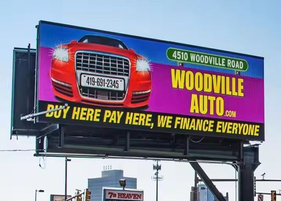 P8 LED Billboard, High Definition Outdoor Full Color LED Tabelle pubblicitarie di risparmio energetico