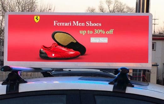 CE/ROHS/FCC/ISO2001 Standard Vehicle LED Screen Perfetto per la funzione di visualizzazione dei simboli