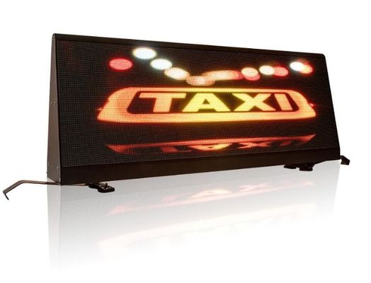 Pubblicità esterna resa facile con display LED per auto 320*106 punti Risoluzione dello schermo e standard CE/ROHS/FCC/ISO2001