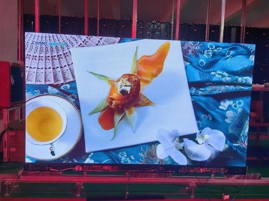 Schermo LED a passo pixel ridotto con standard CE/ROHS/FCC e materiale del cabinet in alluminio pressofuso