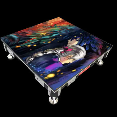 Prezzo buono Interno a colori 500x1000mm LED Dance Floor Screen 4,81mm Pixel Epistar Chip in linea