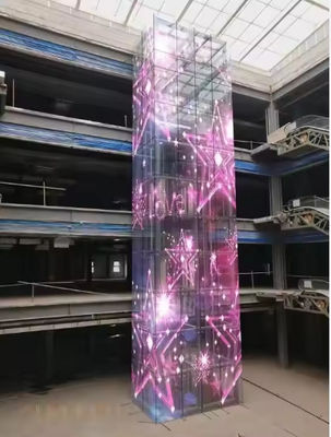 Ottieni il miglior schermo LED trasparente con metodo di pilotaggio SMD2121 e peso del modulo di 0,2 kg/pz