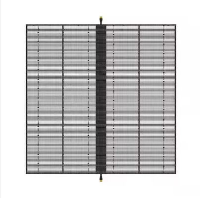 Prezzo buono P2.6 schermo trasparente a led griglia a colori piene schermo di ghiaccio a led interno schermo pubblicitario elettronico finestra di vetro in linea