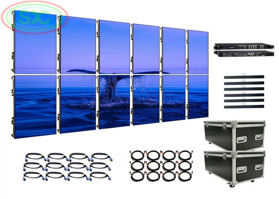 Prezzo buono Completo LED Video Wall System P3.91 LED Display 500mmx500mm Sfondo del palcoscenico Indoor LED Screen in linea
