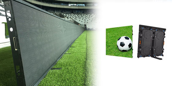 Prezzo buono Alto luminosità≥6500cd/m2 Display LED di stadio con acciaio laminato a freddo e pacchetto di pixel SMD3535 in linea
