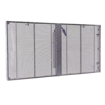 Materiale per armadi di alluminio schermo LED trasparente impermeabile IP43 per esigenze pubblicitarie esterne