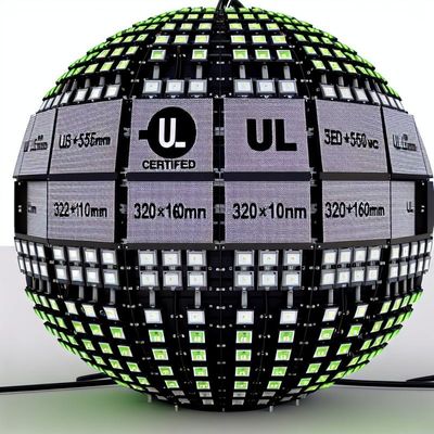 Prezzo buono schermo a LED sfera con dimensioni di modulo 320*160mm e certificazione UL in linea
