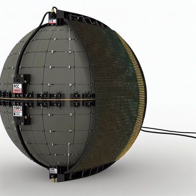 Prezzo buono schermo a LED a sfera di tensione DC5V con certificazione FCC e funzione di visualizzazione video/testo/immagine in linea