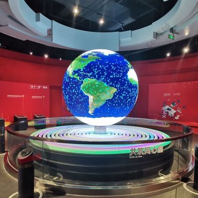 Prezzo buono Display LED a forma di sfera DC5V per la visualizzazione di video, testo e immagini in linea