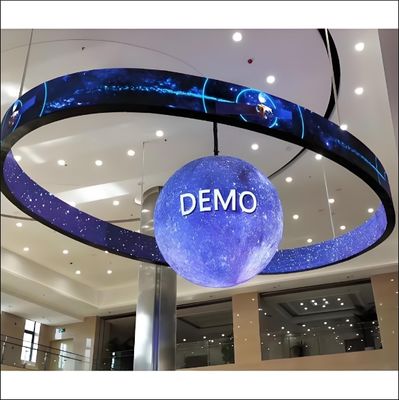 Display LED a sfera di 320*160 mm per visualizzazione multifunzionale di video/testo/immagine