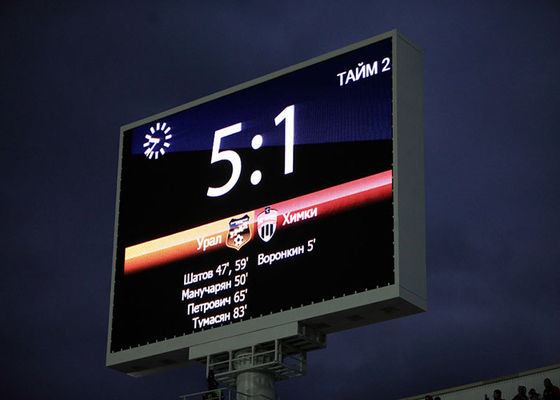 Prezzo buono P10 Acqua resistente all'aria aperta Display a LED a colori per stadio 5000nits IP65 10mm Pitch in linea
