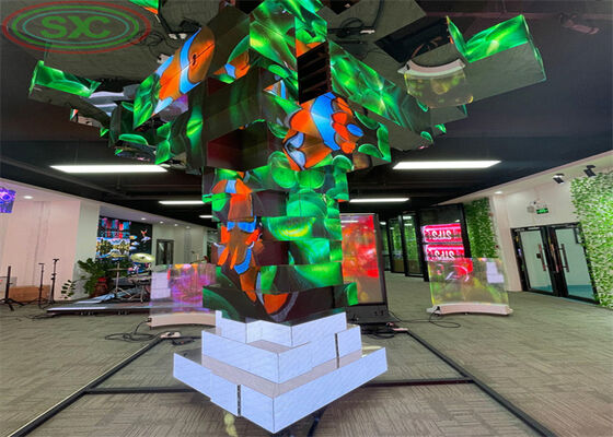 Prezzo buono Display a LED a noleggio Flessibile Scenario dell'evento Sfondo video con elevata densità di pixel e dimensione del gabinetto 500 x 1000 millimetri in linea