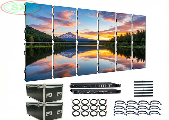 Prezzo buono Display a LED a noleggio esterno senza soluzione di continuità P6 impermeabile IP65 Alta luminosità Oltre 6000 Cd M2 Adatto a spettacoli ed eventi in linea