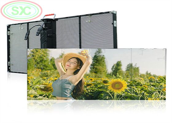 Prezzo buono schermo LED trasparente di dimensioni personalizzate con led smd2525 e passo di pixel 78125mm che fornisce contenuti video e grafici lisci e chiari in linea