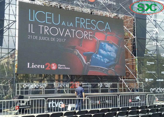 Prezzo buono l'affitto della fase all'aperto di alta luminosità p6 ha condotto l'esposizione con gabinetto dell'alluminio della pressofusione in linea