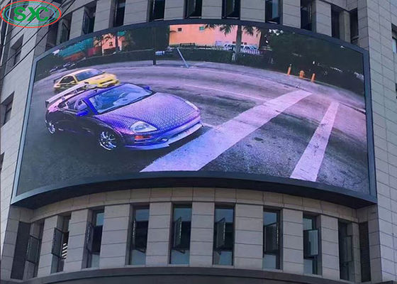 Prezzo buono La pubblicità all'aperto fissa P6 dell'esposizione di LED di colore pieno ha curvato la luminosità 6000cd/m2 in linea