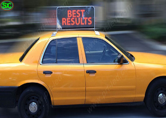 Prezzo buono Tetto del taxi dell'esposizione del segno dell'automobile LED di colore pieno P5 il video ha condotto il segno per l'automobile in linea