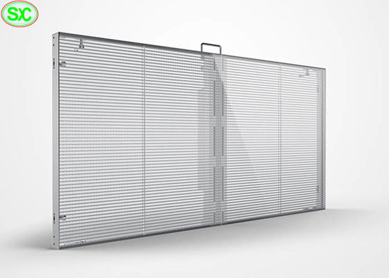 P10 che annuncia l'esposizione trasparente della finestra del video schermo di vetro trasparente