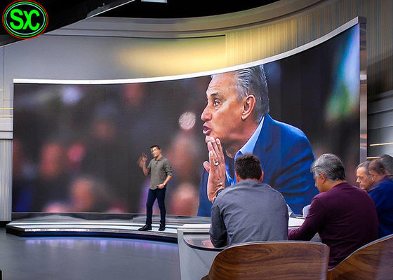 Angolo di vista dell'interno flessibile dell'esposizione di LED della tenda P3 ampio SMD2020 per il centro commerciale