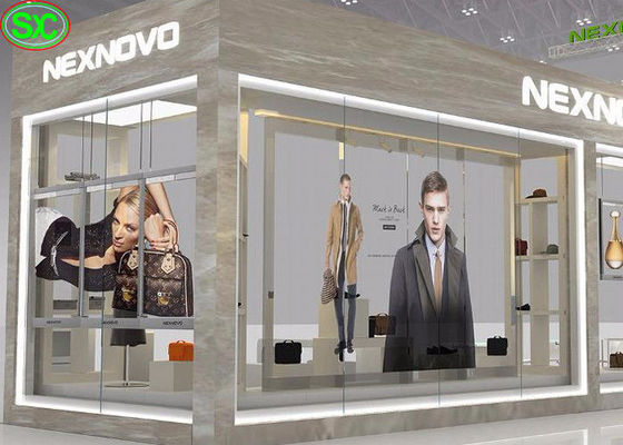 Prezzo buono Schermo trasparente di TL5.21mm 65% LED, grande finestra di vetro principale della parete del centro commerciale commerciale in linea