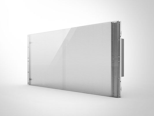 Prezzo buono Indoor P3.91 Transparent LED Screen Glass Window Aluminium Cabinet Materiale schermo trasparente led in linea