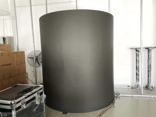 Prezzo buono P4 dimensione cilindrica della lampada di forma 2121 dello schermo flessibile fisso dell'interno di pubblicità LED in linea