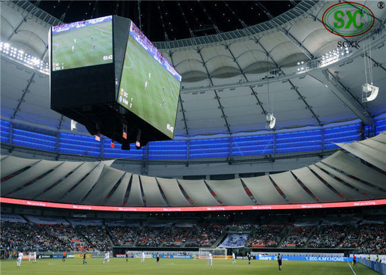 Prezzo buono Lo stadio di football americano ha condotto il controllo dei bordi di pubblicità di perimetro P10 8000cd/㎡ WIFI in linea
