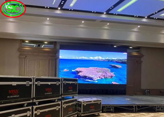 Prezzo buono Alto tasso di aggiornamento Scenario sfondo Sala riunioni Grande modulo magnetico P2 Display a LED Video Wall In linea