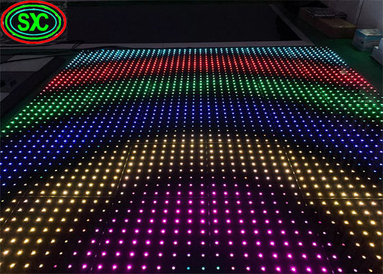 Prezzo buono P3 Party Event Indoor Outdoor Led Dance Floor Screen 500*1000mm Armadi a colori in linea