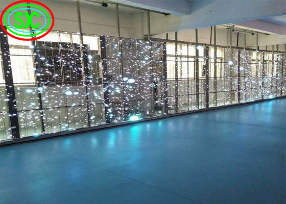 Prezzo buono Pannello pubblicitario Epistar Chip trasparente LED Curtain Screen trasparente LED schermo trasparente vetro LED display in linea