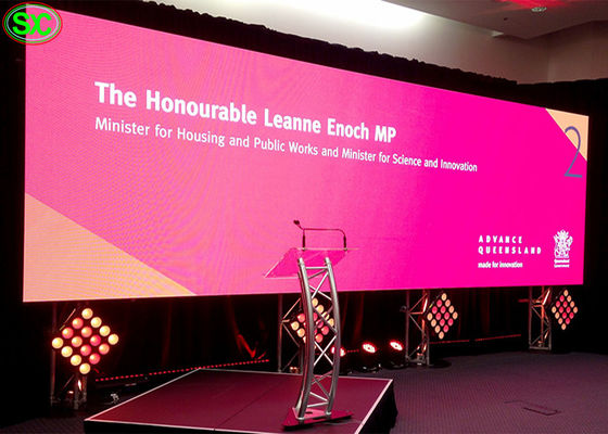 Gli eventi della fase SI RASCHIANO LA GOLA la parete dell'interno dell'esposizione principale Digital TV di colore pieno di P1.6 2500cd/㎡