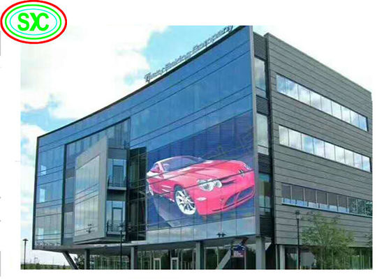 Prezzo buono P3.91-P7.82 500*1000mm Dimensione armadio Parete LED trasparente in linea